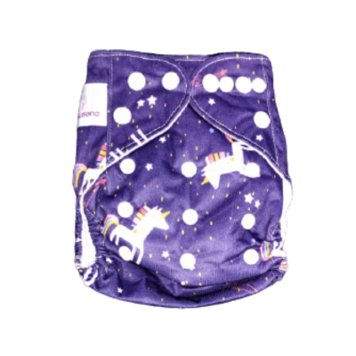 Newborn Pocket Diaper with Microfiber Insert *Unicorn*