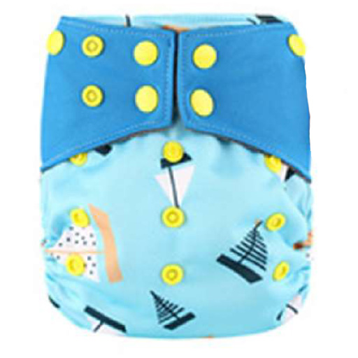 Bamboo Diaper with Insert *Wonderland*