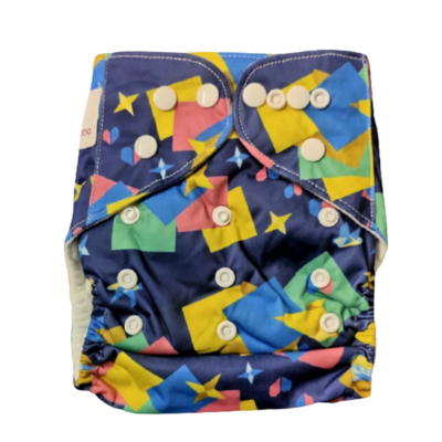 Pocket Diaper with Microfiber Insert *Shapes of Love*