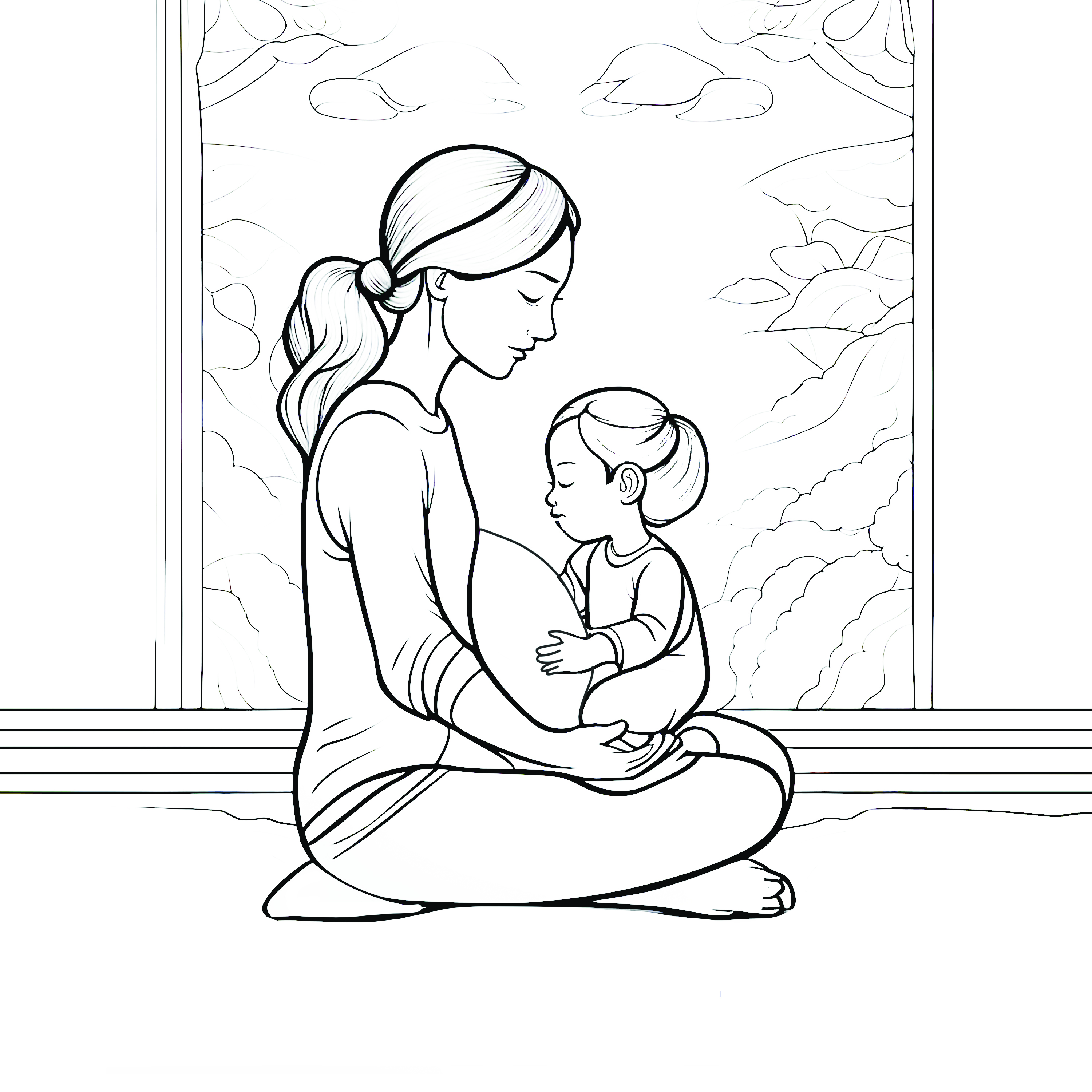 MOM'S MAGICAL MOMENTS with Affirmations for Celebrating Motherhood -Colouring Book