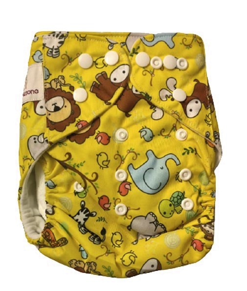 Bamboo Diaper with Insert *Wonderland*